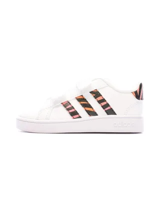 Baskets Blanche Garçon Adidas Grand Court Cf I 1