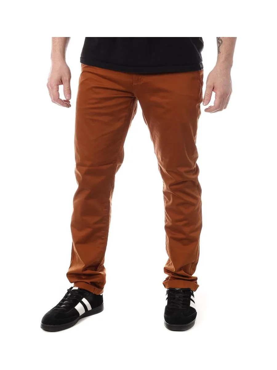 Chino Marron Foncé Homme Paname Brothers Costa 2