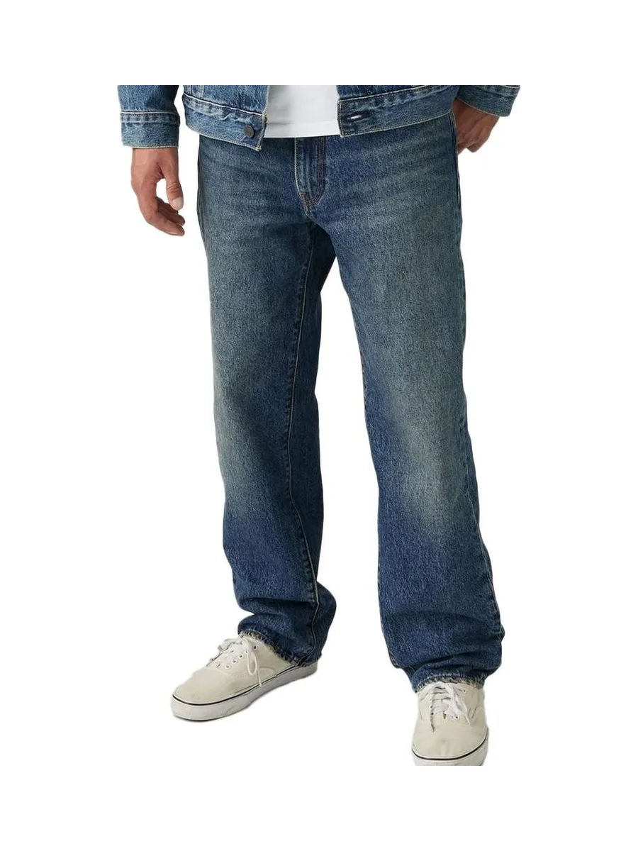 Jean 568 Bleu Foncé Homme Levi's Loose Straight Aisle Seat 2