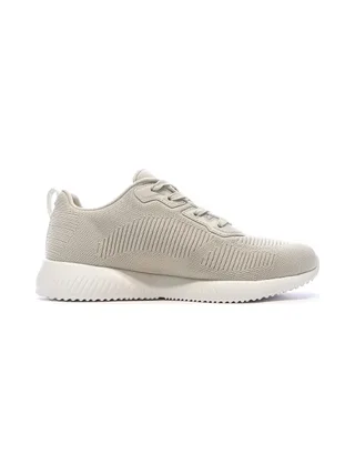 Baskets Beiges Femme Skechers Bobs Squad Tough Talk 2