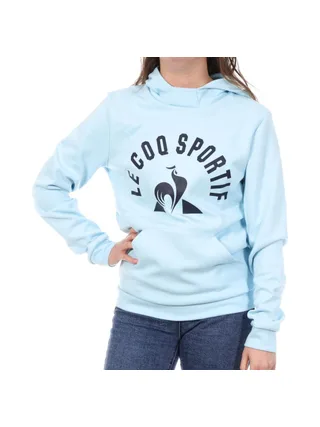 Sweat à Capuche Bleu Ciel Femme Le Coq Sportif N°34 1