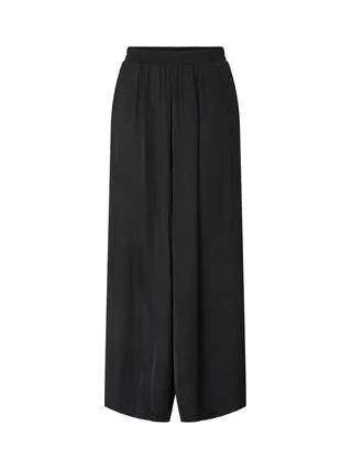 Pantalon fluide Noir Femme Pieces Milda 1