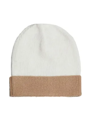 Bonnet Blanc/Marron Femme Tommy Hilfiger Beanie 2