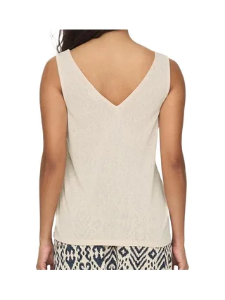 Débardeur Beige Femme JDY Faustina 15249543 2