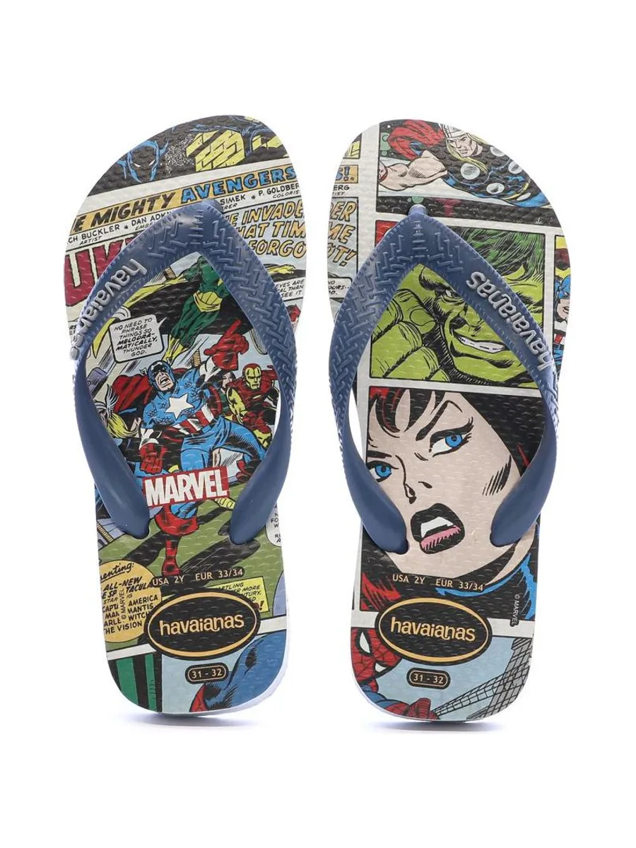 Tongs Bleus Garçon Havaianas Hav Top Marvel 4
