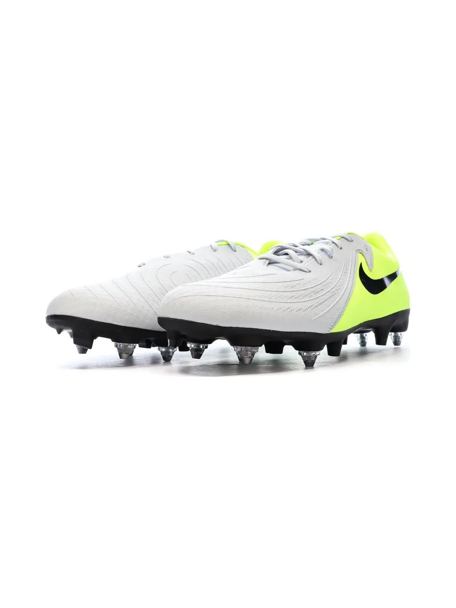 Chaussures de Foot Gris/Jaune Homme Nike Phantom Gx II Acad SG-PRO AC 7