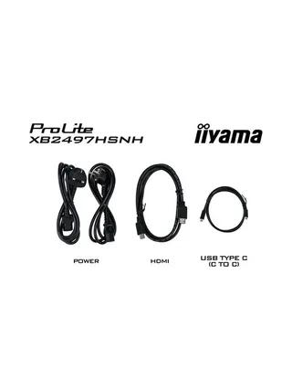iiyama ProLite XB2497HSNH-B1 24IN IPS LCD 4MS 1920X1080 350CD/M2 HDMI/DP/USB 2 computer monitor 26