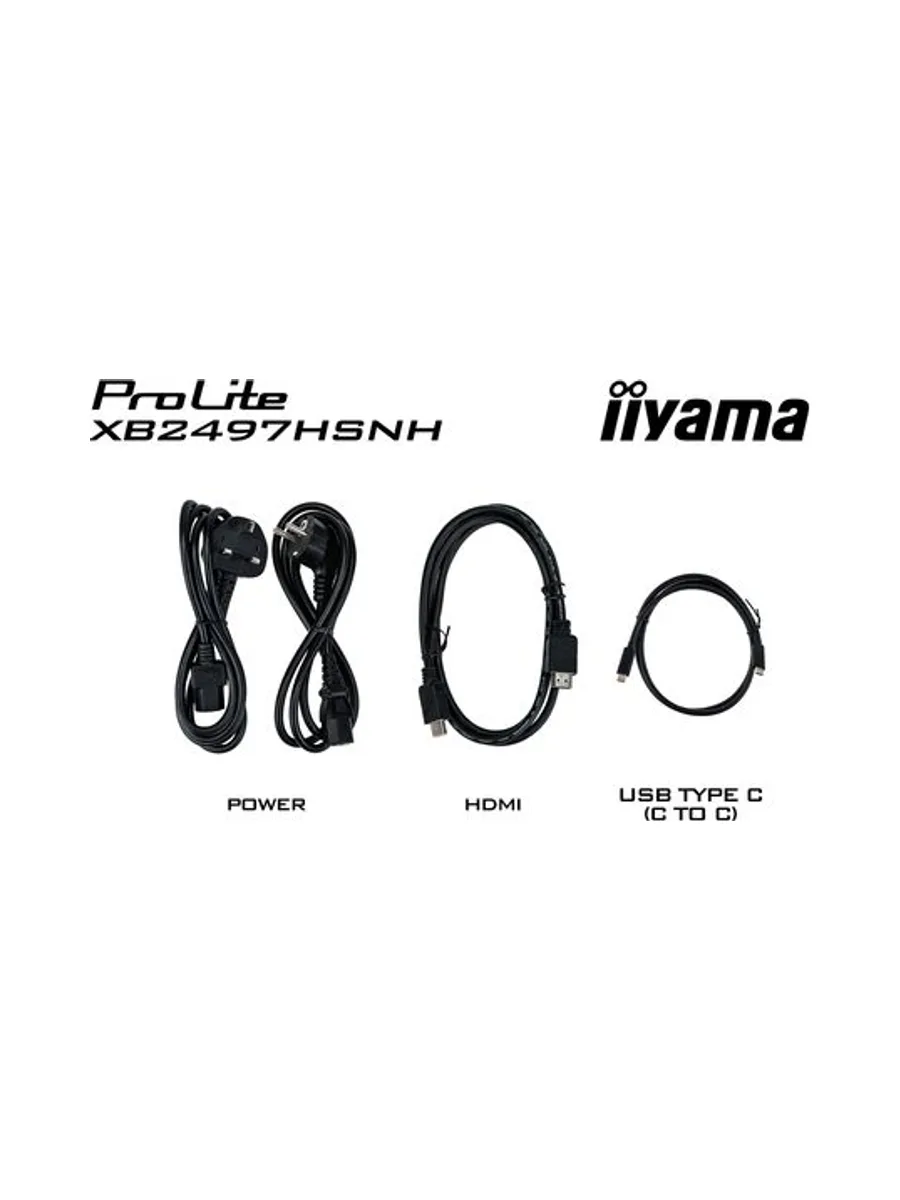 iiyama ProLite XB2497HSNH-B1 24IN IPS LCD 4MS 1920X1080 350CD/M2 HDMI/DP/USB 2 computer monitor 26