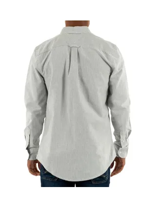 Chemise Rayures Vert/Blanc Homme Tommy Hilfiger Slim Stripes 2