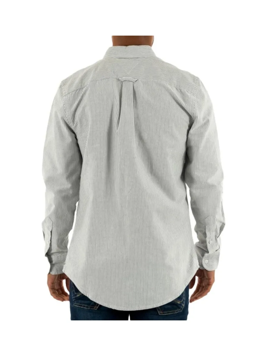 Chemise Rayures Vert/Blanc Homme Tommy Hilfiger Slim Stripes 3