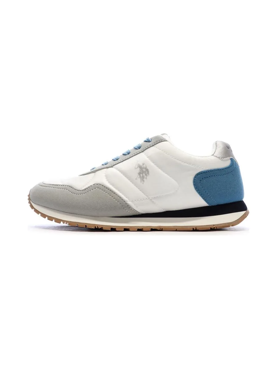 Baskets Blanches/Bleu/Gris Femme US Polo ASSN FS1 2