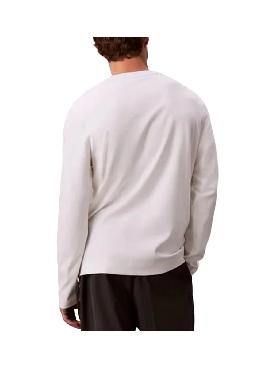 T-Shirt Manches Longues Blanc Homme Calvin Klein Jeans LV04LD202G 2