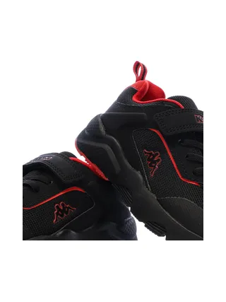 Baskets Noires/Rouge Garçon Kappa Logo Safir 2 7