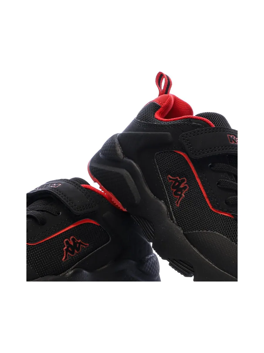 Baskets Noires/Rouge Garçon Kappa Logo Safir 2 8