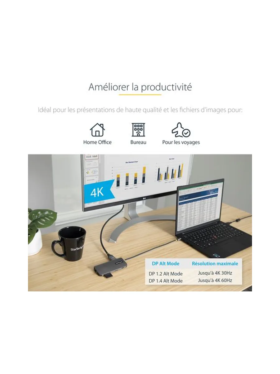 StarTech.com 115B-USBC-MULTIPORT laptop dock/port replicator 14