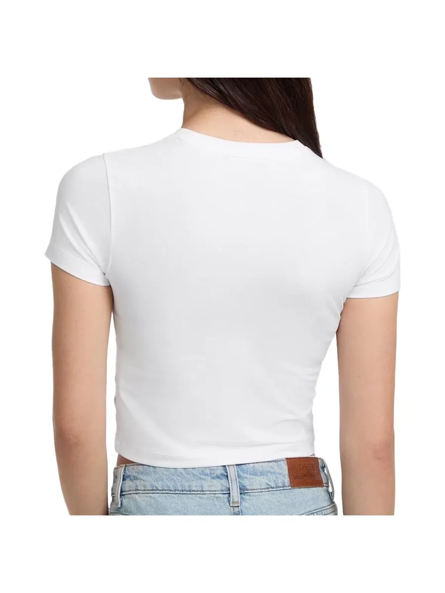 T-shirt Blanc Femme Guess Baby Emb St 3