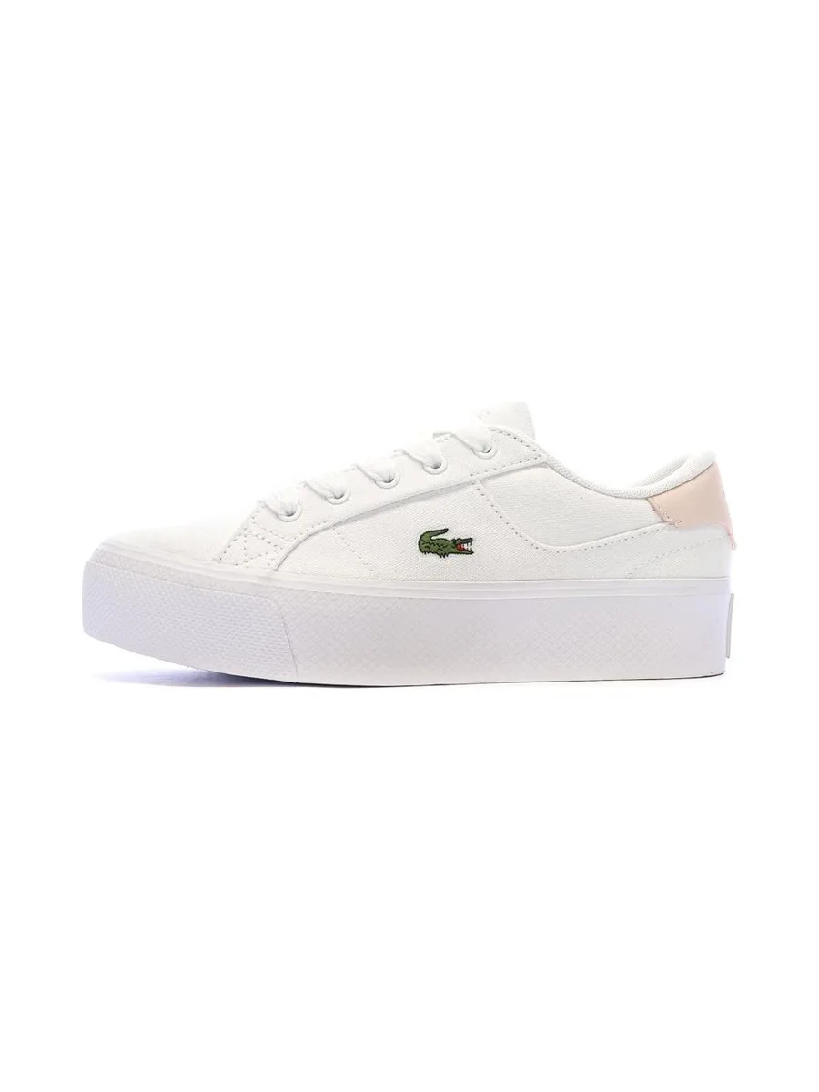 Baskets Blanches/Roses Femme Lacoste Ziane Platform 2