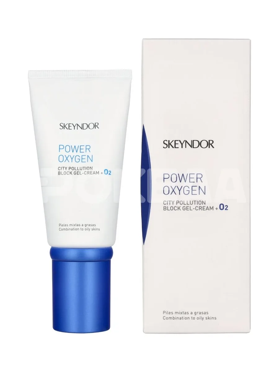 Skeyndor Power Oxygen City Pollution Block Gel-Cream + O2 50ml - Combination To Oily Skin 1
