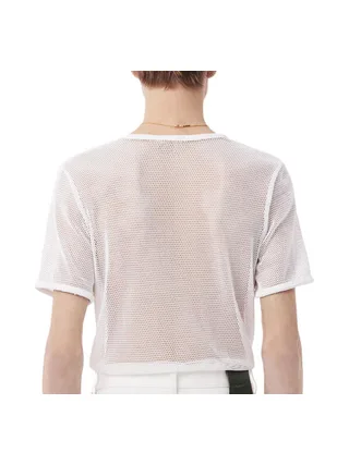 T-shirt Blanc Filet Homme Lacoste Runway Mesh 2