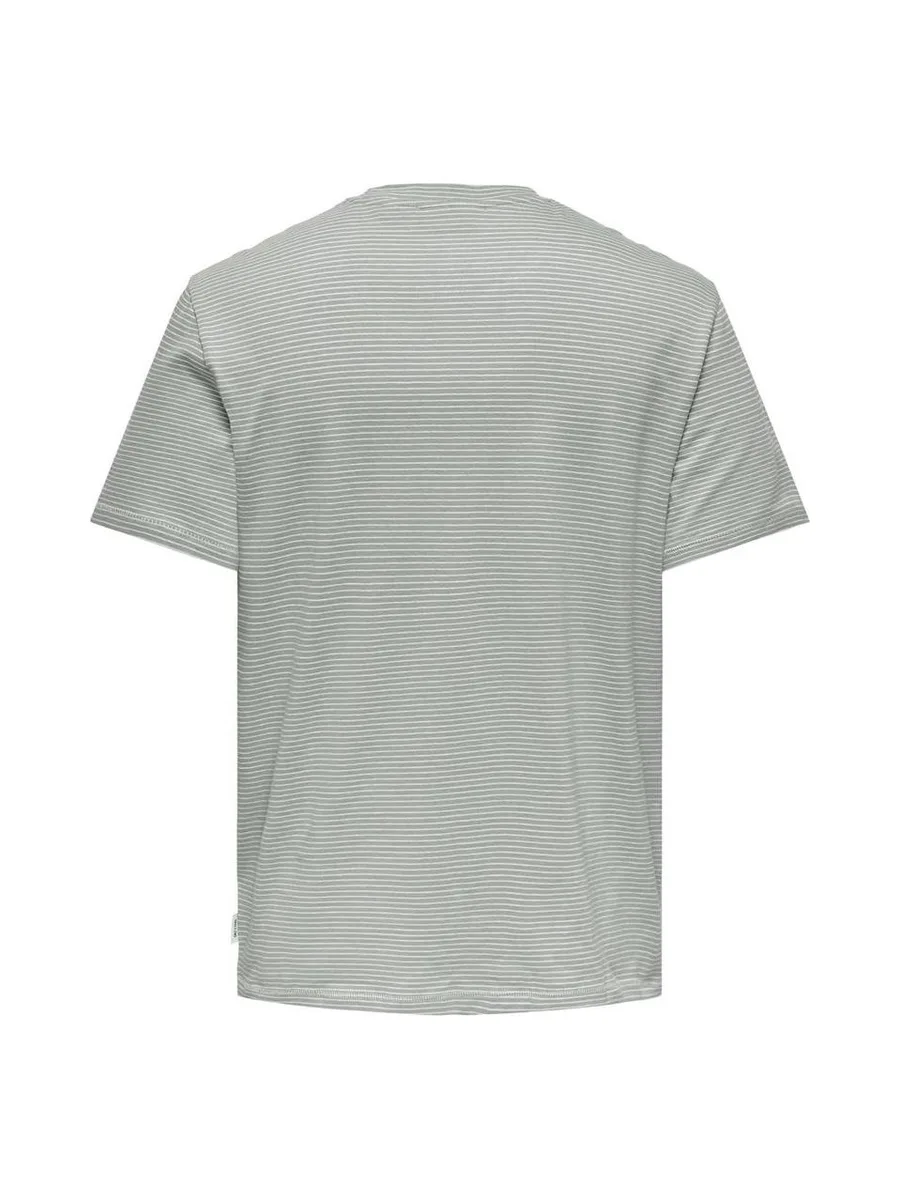 T-shirt Vert Homme Only & Sons Onsbale 3