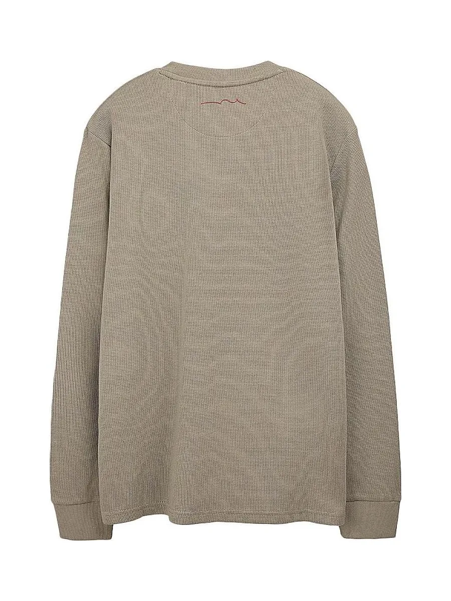 Pull Beige Foncé Homme Teddy Smith Waffle 3