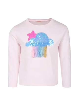 T-Shirt Manches Longues Rose Fille Billieblush U20645 1