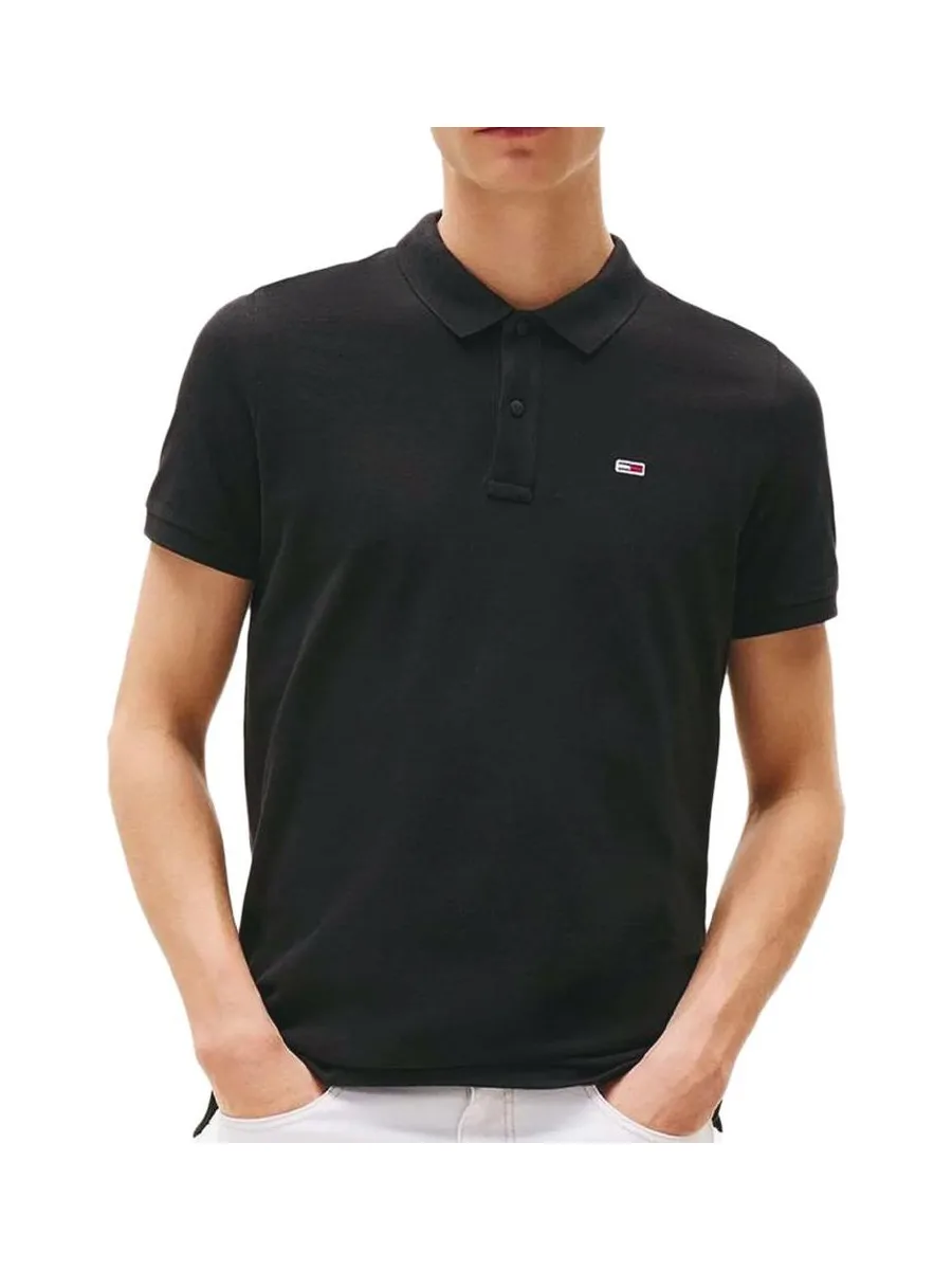 Polo Noir Homme Tommy Hilfiger Tjm Slims 2