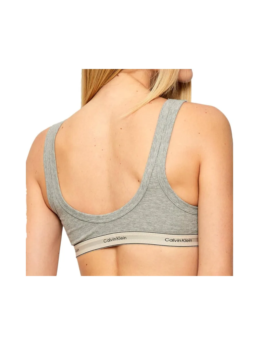Brassière Grise Femme Calvin Klein Jeans Unlined 3