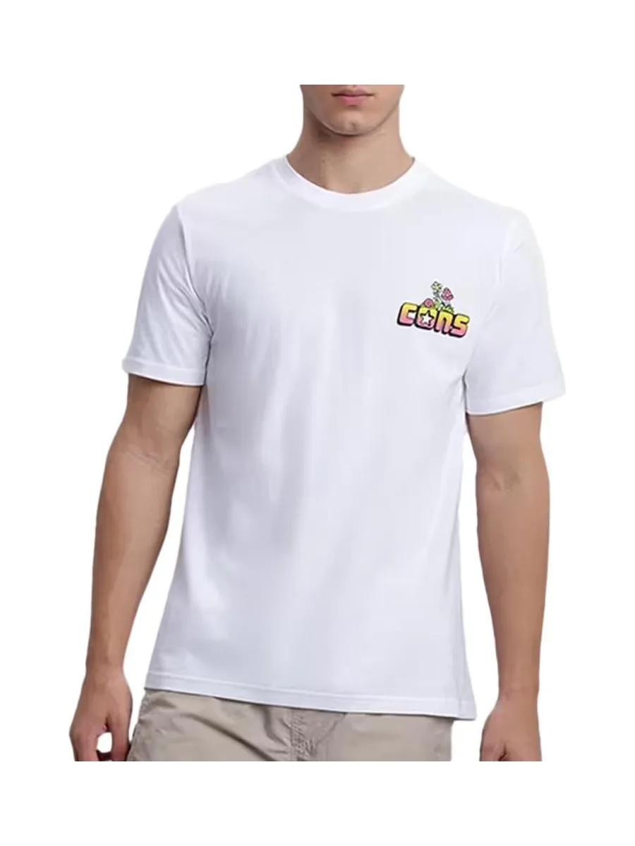 T-Shirt Blanc Homme Converse Skeleton 2
