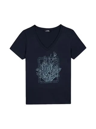 T-Shirt Marine Homme TBS SEVKITEE 1