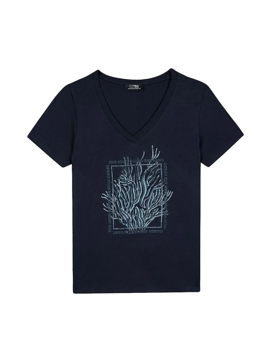 T-Shirt Marine Homme TBS SEVKITEE 2