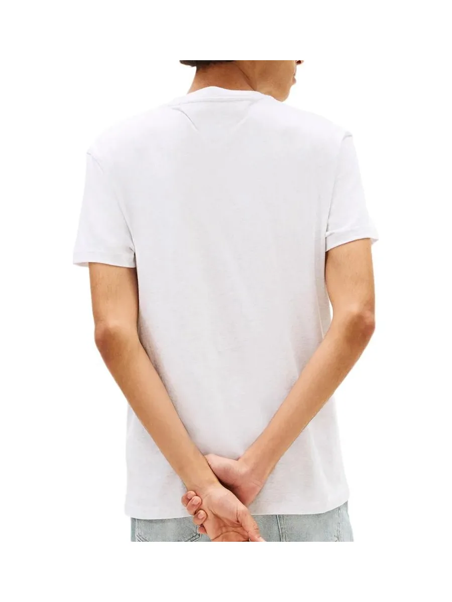 T-shirt Blanc Homme Tommy Hilfiger Tjm Slim Linear 2