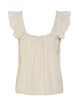 Débardeur Beige Femme Pieces Pia 3