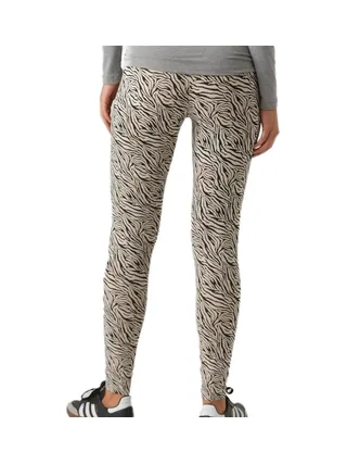 X2 Leggings de Grossesse Beige/Noir Femme Mamalicious Lemma 2