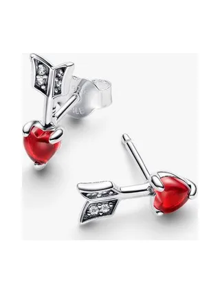 Pandora - Boucles d'oreilles clous Cœur Arrow en argent sterling 2