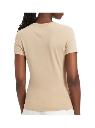 T-shirt Beige Femme Tommy Hilfiger Tjw C 2