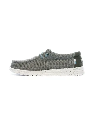 Chaussures Grise/Bleu Garçon Hey Dude Wally Youth 1