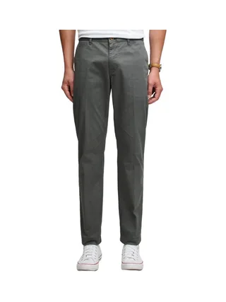 Pantalon chino gris Homme Superdry 1