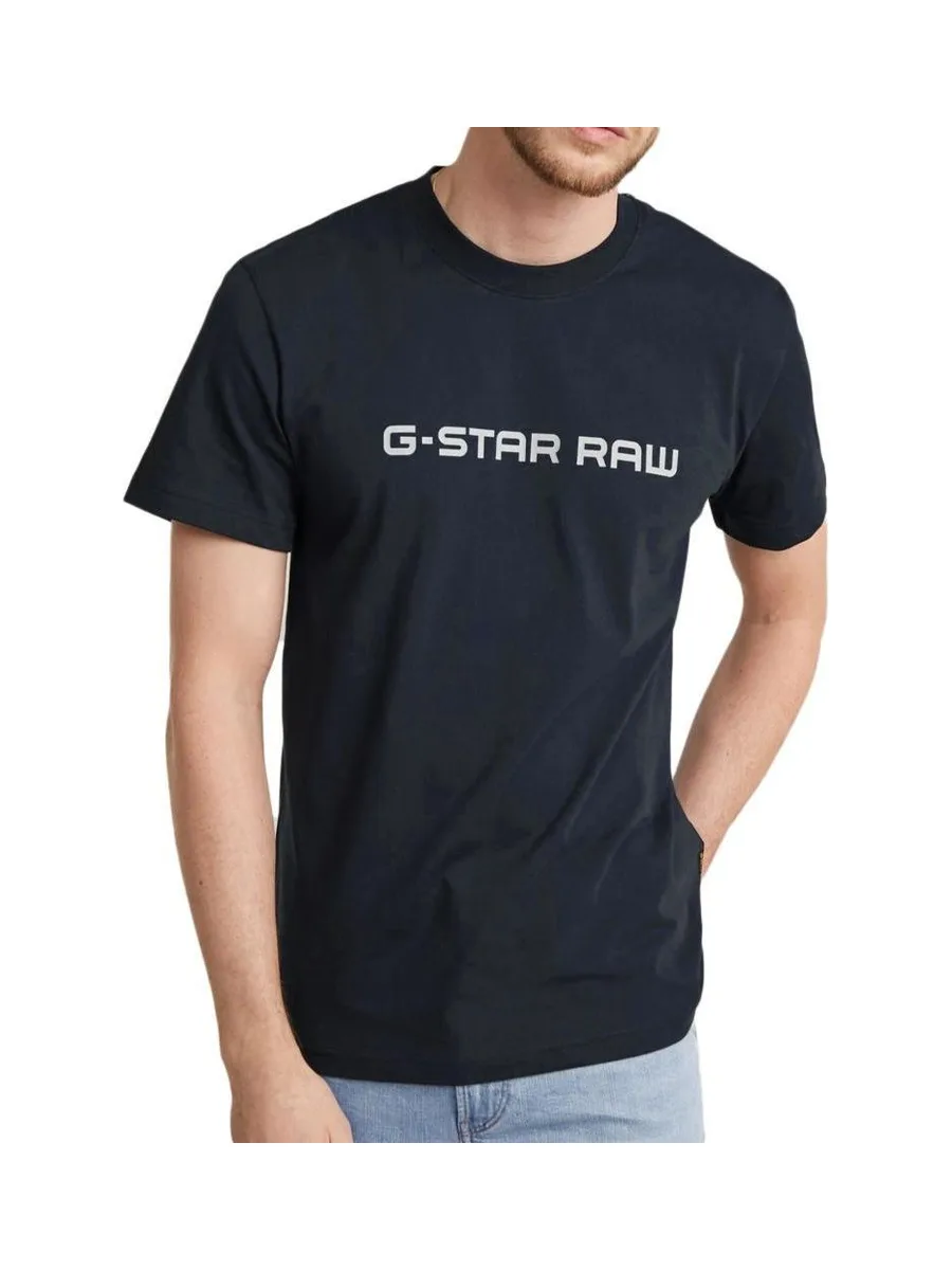 T-shirt Marine Foncé Homme G-Star Raw GD25950 2