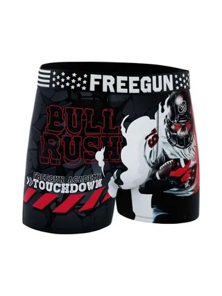 Boxer Noir/Rouge Garçon Freegun Bull Rush 1
