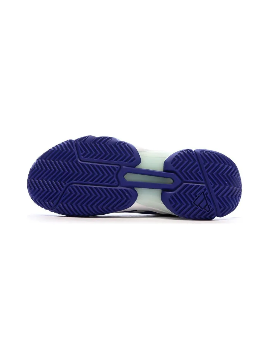 Baskets Blanches/Bleu Homme Adidas Courtjam 6