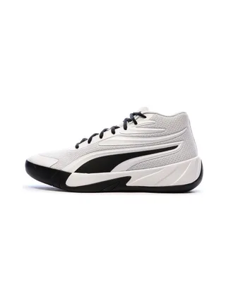 Chaussures de Basketball Grises/Blanches Homme Puma Court Pro 1