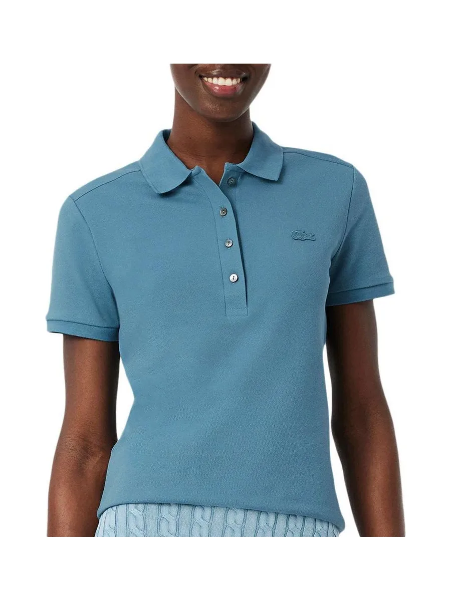 Polo Bleu Femme Lacoste PF5462-031 2