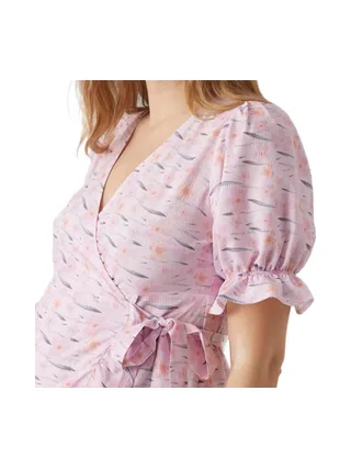 Robe de Grossesse Rose Femme Mamalicious 20018715 3