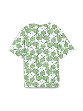 T-shirt Blanc/Vert Femme Puma Ess+ Blossom 2