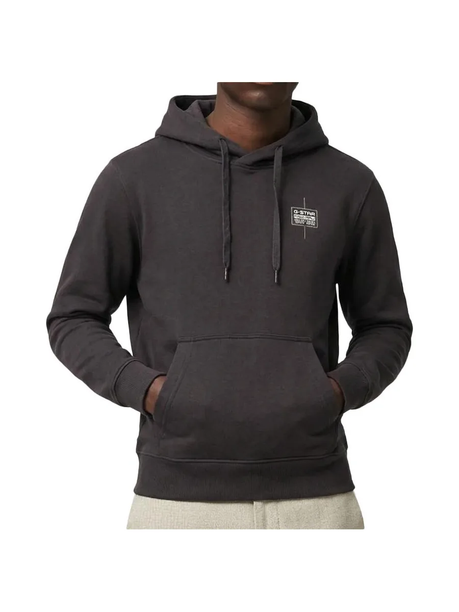 Sweat Gris Homme G-Star RAW Logo Hooded 2