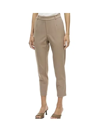 Pantalon Beige Femme Vila Vivarone Slim 7/8 1