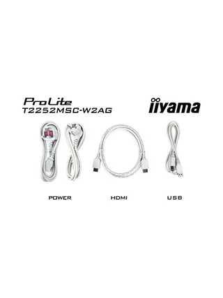 iiyama ProLite T2252MSC-W2AG computer monitor 15