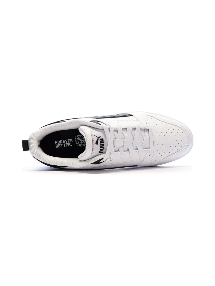 Baskets Blanc/Noir Femme Puma Rebound V6 Low 5