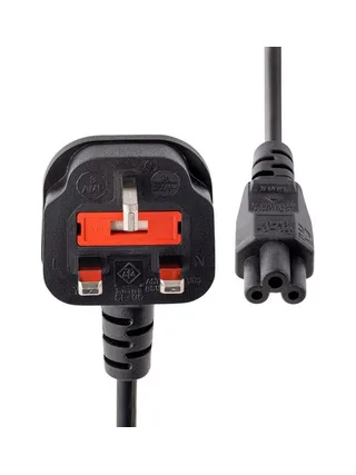 1m C5 UK Laptop Power Cord - BS-1363 2